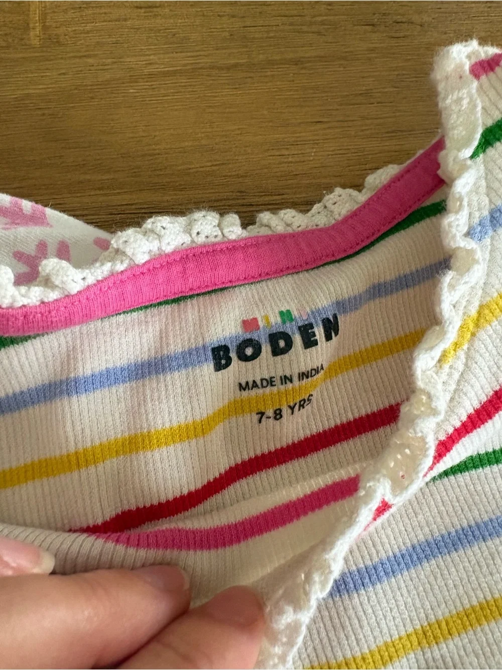 Mini Boden skirt & top bundle size 7